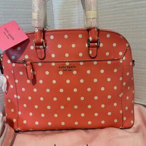 Kate Spade New York polka dots medium dome satchel.
